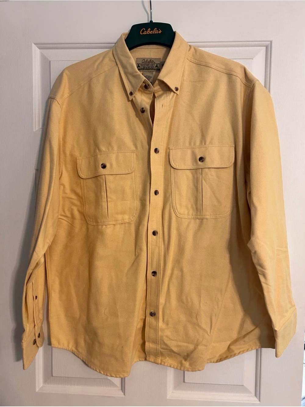Cabela's Men's Yellow Button-Down Field Shirt